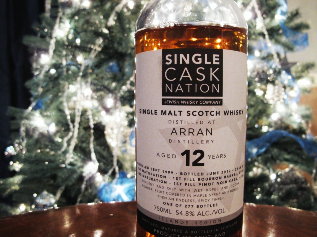 Arran 12 Scotch Whisky, finished in Pinot Noir casks.
