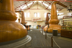 The Still house at the Glenfarclas Distillery