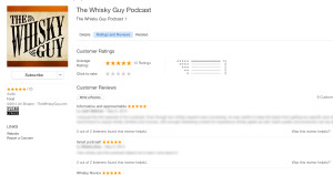 Your 5-star rating and 10-word review of The Whisky Guy Podcast will help others find it!