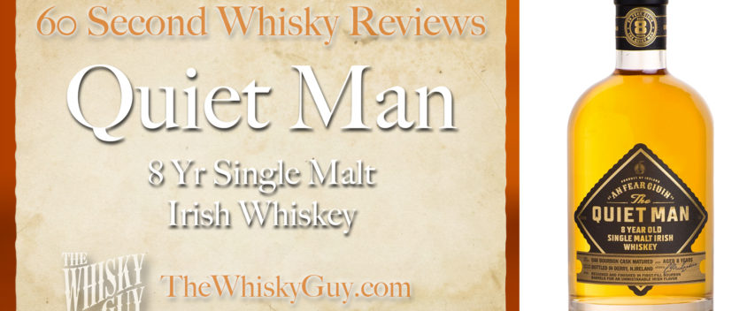 Does The Quiet Man 8 year Single Malt Irish Whiskey belong in your liquor cabinet? Is it worth the price at the bar? Give The Whisky Guy 60 seconds and find out! In just 60 seconds, The Whisky Guy reviews Irish Whiskey, Scotch Whisky, Single Malt, Canadian Whisky, Bourbon Whiskey, Japanese Whisky and other whiskies from around the world. Find more at TheWhiskyGuy.com. All original content © Ari Shapiro - TheWhiskyGuy.com