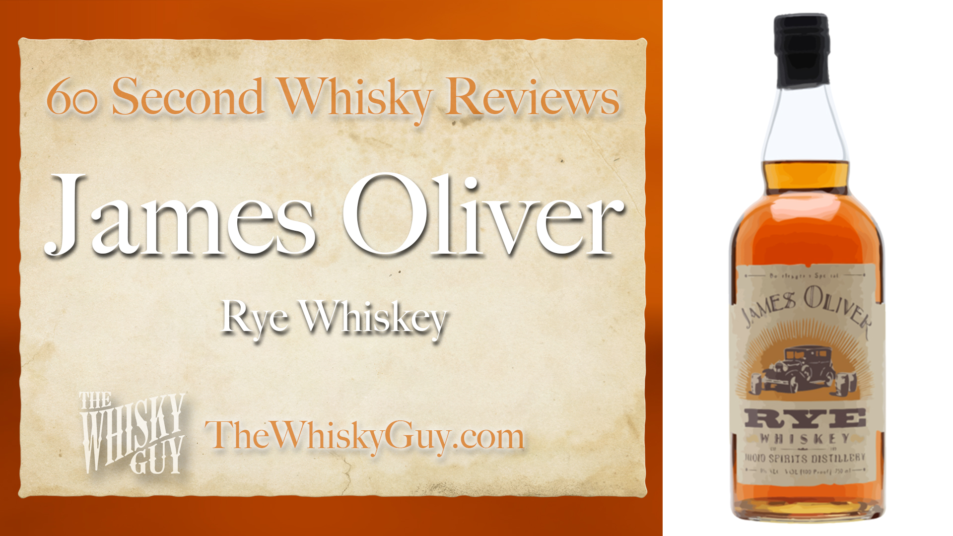 Does James Oliver Rye Whiskey belong in your liquor cabinet? Is it worth the price at the bar? Give The Whisky Guy 60 seconds and find out! In just 60 seconds, The Whisky Guy reviews Irish Whiskey, Scotch Whisky, Single Malt, Canadian Whisky, Bourbon Whiskey, Japanese Whisky and other whiskies from around the world. Find more at TheWhiskyGuy.com. All original content © Ari Shapiro - TheWhiskyGuy.com