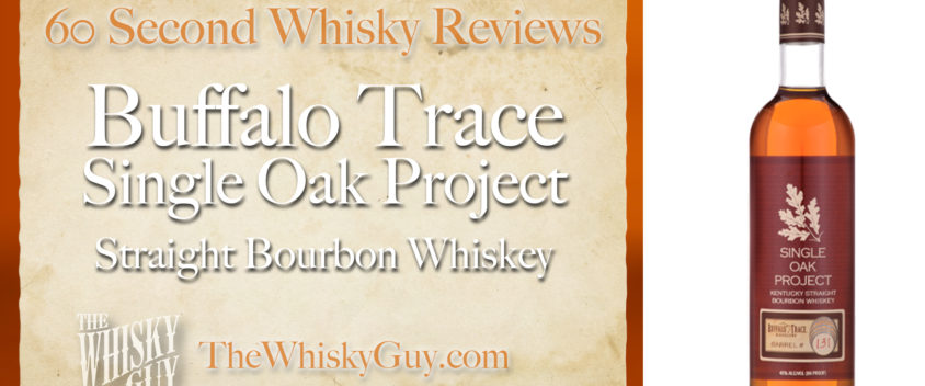 Does Buffalo Trace Single Oak Project Straight Bourbon Whiskey belong in your liquor cabinet? Is it worth the price at the bar? Give The Whisky Guy 60 seconds and find out! In just 60 seconds, The Whisky Guy reviews Irish Whiskey, Scotch Whisky, Single Malt, Canadian Whisky, Bourbon Whiskey, Japanese Whisky and other whiskies from around the world. Find more at TheWhiskyGuy.com. All original content © Ari Shapiro - TheWhiskyGuy.com