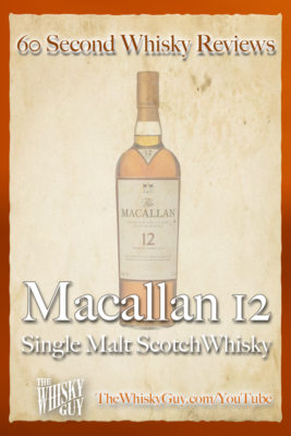 Should you spend your money on Macallan 12 Single Malt Scotch Whisky? Find out in 60 Seconds in Whisky Review #31 from TheWhiskyGuy! Watch and Subscribe at TheWhiskyGuy.com/YouTube