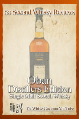 Should you spend your money on Oban Distillers Edition Single Malt Scotch Whisky? Find out in 60 Seconds in Whisky Review #32 from TheWhiskyGuy! Watch and Subscribe at TheWhiskyGuy.com/YouTube