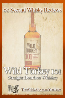 Should you spend your money on Wild Turkey 101 Straight Bourbon Whiskey? Find out in 60 Seconds in Whisky Review #33 from TheWhiskyGuy! Watch and Subscribe at TheWhiskyGuy.com/YouTube