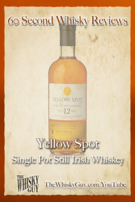Should you spend your money on Yellow Spot Irish Whiskey? Find out in 60 Seconds in Whisky Review #39 from TheWhiskyGuy! Watch and Subscribe at TheWhiskyGuy.com/YouTube