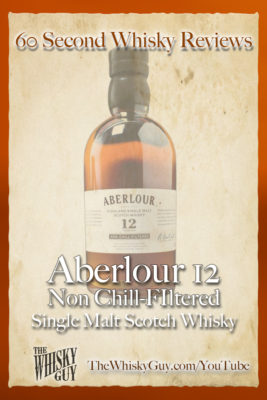 Should you spend your money on Aberlour 12 Non Chill-Filtered Single Malt Scotch Whisky? Find out in 60 Seconds in Whisky Review #40 from TheWhiskyGuy! Watch and Subscribe at TheWhiskyGuy.com/YouTube