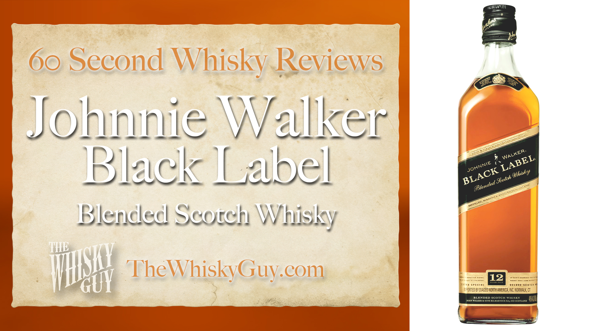 Does Johnnie Walker Black Label Blended Scotch Whisky belong in your liquor cabinet? Is it worth the price at the bar? Give The Whisky Guy 60 seconds and find out! In just 60 seconds, The Whisky Guy reviews Irish Whiskey, Scotch Whisky, Single Malt, Canadian Whisky, Bourbon Whiskey, Japanese Whisky and other whiskies from around the world. Find more at TheWhiskyGuy.com. All original content © Ari Shapiro - TheWhiskyGuy.com