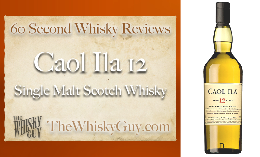 Does Caol Ila 12 Single Malt Scotch Whisky belong in your liquor cabinet? Is it worth the price at the bar? Give The Whisky Guy 60 seconds and find out! In just 60 seconds, The Whisky Guy reviews Irish Whiskey, Scotch Whisky, Single Malt, Canadian Whisky, Bourbon Whiskey, Japanese Whisky and other whiskies from around the world. Find more at TheWhiskyGuy.com. All original content © Ari Shapiro - TheWhiskyGuy.com