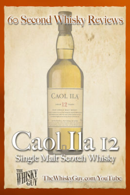 Should you spend your money on Caol Ila 12 Single Malt Scotch Whisky? Find out in 60 Seconds in Whisky Review #44 from TheWhiskyGuy! Watch and Subscribe at TheWhiskyGuy.com/YouTube
