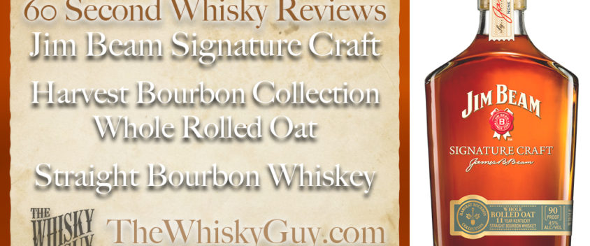 Does Jim Beam Signature Craft Harvest Bourbon Collection Whole Rolled Oat Straight Bourbon Whiskey belong in your liquor cabinet? Is it worth the price at the bar? Give The Whisky Guy 60 seconds and find out! In just 60 seconds, The Whisky Guy reviews Irish Whiskey, Scotch Whisky, Single Malt, Canadian Whisky, Bourbon Whiskey, Japanese Whisky and other whiskies from around the world. Find more at TheWhiskyGuy.com. All original content © Ari Shapiro - TheWhiskyGuy.com