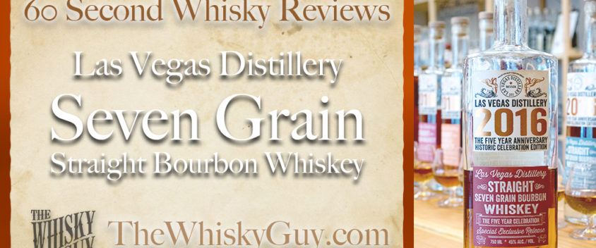 Does Las Vegas Distillery Seven Grain Straight Bourbon Whiskey belong in your liquor cabinet? Is it worth the price at the bar? Give The Whisky Guy 60 seconds and find out! In just 60 seconds, The Whisky Guy reviews Irish Whiskey, Scotch Whisky, Single Malt, Canadian Whisky, Bourbon Whiskey, Japanese Whisky and other whiskies from around the world. Find more at TheWhiskyGuy.com. All original content © Ari Shapiro - TheWhiskyGuy.com