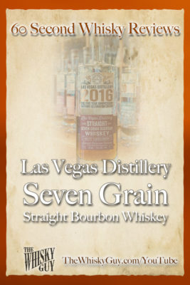 Should you spend your money on Las Vegas Distillery Seven Grain Straight Bourbon Whiskey? Find out in 60 Seconds in Whisky Review #47 from TheWhiskyGuy! Watch and Subscribe at TheWhiskyGuy.com/YouTube