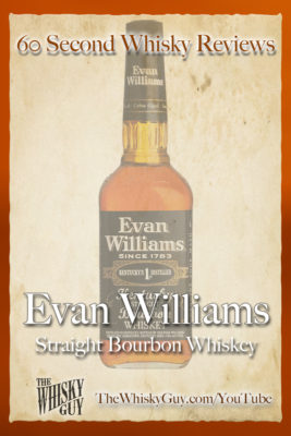 Should you spend your money on Evan Williams Straight Bourbon Whiskey? Find out in 60 Seconds in Whisky Review #049 from TheWhiskyGuy! Watch and Subscribe at TheWhiskyGuy.com/YouTube