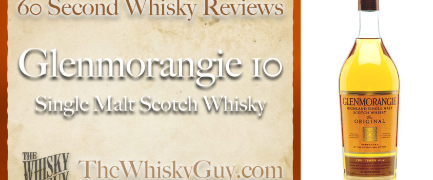 Does Glenmorangie 10 Single Malt Scotch Whisky belong in your liquor cabinet? Is it worth the price at the bar? Give The Whisky Guy 60 seconds and find out! In just 60 seconds, The Whisky Guy reviews Irish Whiskey, Scotch Whisky, Single Malt, Canadian Whisky, Bourbon Whiskey, Japanese Whisky and other whiskies from around the world. Find more at TheWhiskyGuy.com. All original content © Ari Shapiro - TheWhiskyGuy.com