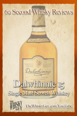 Should you spend your money on Dalwhinnie 15 Single Malt Scotch Whisky? Find out in 60 Seconds in Whisky Review #057 from TheWhiskyGuy! Watch and Subscribe at TheWhiskyGuy.com/YouTube