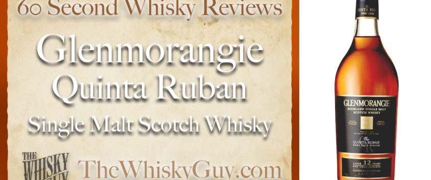 Glenmorangie Quinta Ruban Single Malt Scotch Whisky – 60 Second Whisky Review #061 Does Glenmorangie Quinta Ruban Single Malt Scotch Whisky belong in your liquor cabinet? Is it worth the price at the bar? Give The Whisky Guy 60 seconds and find out! In just 60 seconds, The Whisky Guy reviews Irish Whiskey, Scotch Whisky, Single Malt, Canadian Whisky, Bourbon Whiskey, Japanese Whisky and other whiskies from around the world. Find more at TheWhiskyGuy.com. All original content © Ari Shapiro - TheWhiskyGuy.com
