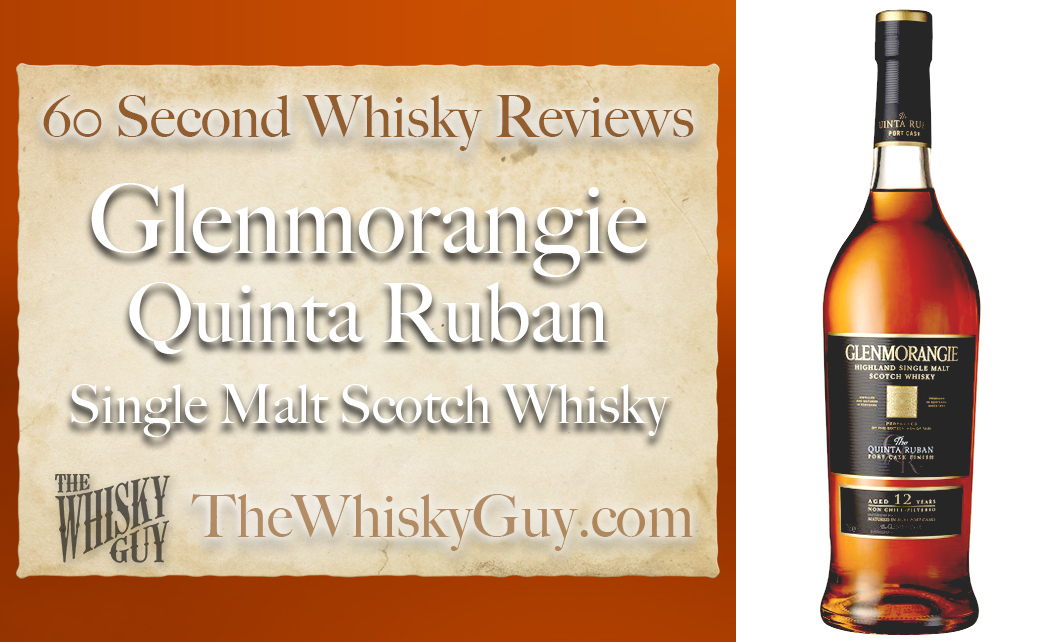 Does Glenmorangie Quinta Ruban Single Malt Scotch Whisky belong in your liquor cabinet? Is it worth the price at the bar? Give The Whisky Guy 60 seconds and find out! In just 60 seconds, The Whisky Guy reviews Irish Whiskey, Scotch Whisky, Single Malt, Canadian Whisky, Bourbon Whiskey, Japanese Whisky and other whiskies from around the world. Find more at TheWhiskyGuy.com. All original content © Ari Shapiro - TheWhiskyGuy.com