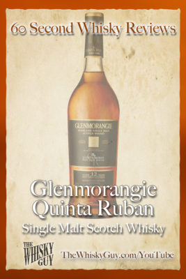 Should you spend your money on Glenmorangie Quinta Ruban Single Malt Scotch Whisky? Find out in 60 Seconds in Whisky Review #061 from TheWhiskyGuy! Watch and Subscribe at TheWhiskyGuy.com/YouTube