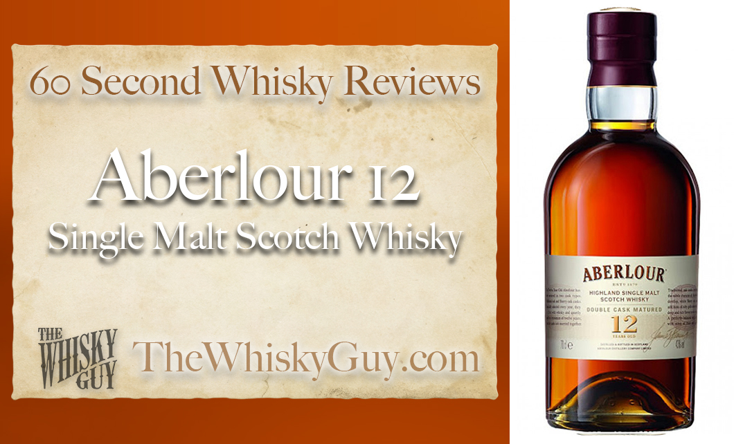 Does Aberlour 12 Single Malt Scotch Whisky belong in your liquor cabinet? Is it worth the price at the bar? Give The Whisky Guy 60 seconds and find out! In just 60 seconds, The Whisky Guy reviews Irish Whiskey, Scotch Whisky, Single Malt, Canadian Whisky, Bourbon Whiskey, Japanese Whisky and other whiskies from around the world. Find more at TheWhiskyGuy.com. All original content © Ari Shapiro - TheWhiskyGuy.com