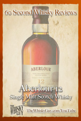 Should you spend your money on Aberlour 12? Find out in 60 Seconds in Whisky Review #068 from TheWhiskyGuy! Watch and Subscribe at TheWhiskyGuy.com/YouTube