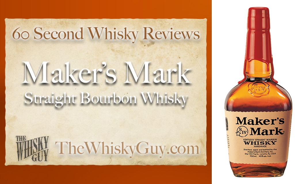 Does Maker’s Mark Straight Bourbon Whisky belong in your liquor cabinet? Is it worth the price at the bar? Give The Whisky Guy 60 seconds and find out! In just 60 seconds, The Whisky Guy reviews Irish Whiskey, Scotch Whisky, Single Malt, Canadian Whisky, Bourbon Whiskey, Japanese Whisky and other whiskies from around the world. Find more at TheWhiskyGuy.com. All original content © Ari Shapiro - TheWhiskyGuy.com