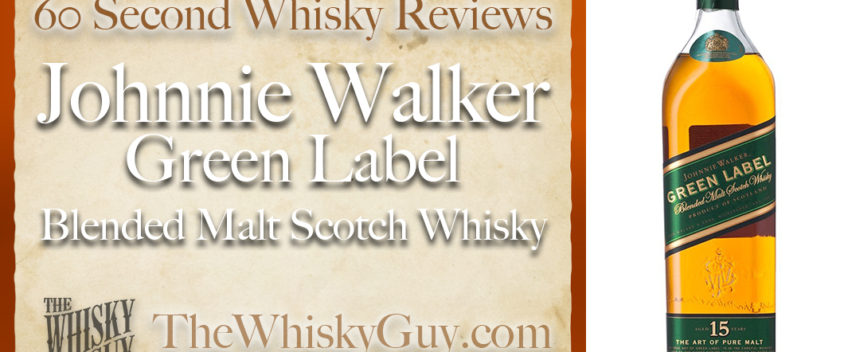 Does Johnnie Walker Green Label Blended Malt Scotch Whisky belong in your liquor cabinet? Is it worth the price at the bar? Give The Whisky Guy 60 seconds and find out! In just 60 seconds, The Whisky Guy reviews Irish Whiskey, Scotch Whisky, Single Malt, Canadian Whisky, Bourbon Whiskey, Japanese Whisky and other whiskies from around the world. Find more at TheWhiskyGuy.com. All original content © Ari Shapiro - TheWhiskyGuy.com