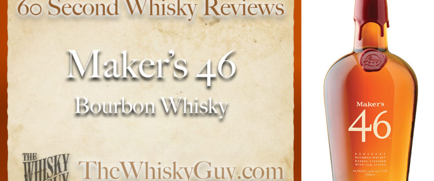 Does Maker’s 46 Barrel Finished Bourbon Whisky belong in your liquor cabinet? Is it worth the price at the bar? Give The Whisky Guy 60 seconds and find out! In just 60 seconds, The Whisky Guy reviews Irish Whiskey, Scotch Whisky, Single Malt, Canadian Whisky, Bourbon Whiskey, Japanese Whisky and other whiskies from around the world. Find more at TheWhiskyGuy.com. All original content © Ari Shapiro - TheWhiskyGuy.com