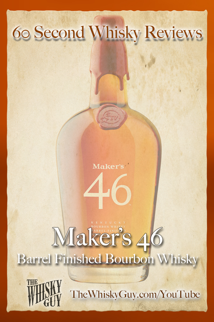 Should you spend your money on Maker’s 46 Barrel Finished Bourbon Whisky? Find out in 60 Seconds in Whisky Review #075 from TheWhiskyGuy! Watch and Subscribe at TheWhiskyGuy.com/YouTube