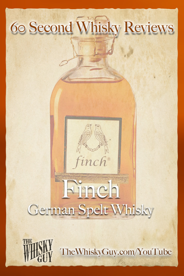 Should you spend your money on Finch German Spelt Whisky? Find out in 60 Seconds in Whisky Review #083 from TheWhiskyGuy! Watch and Subscribe at TheWhiskyGuy.com/YouTube