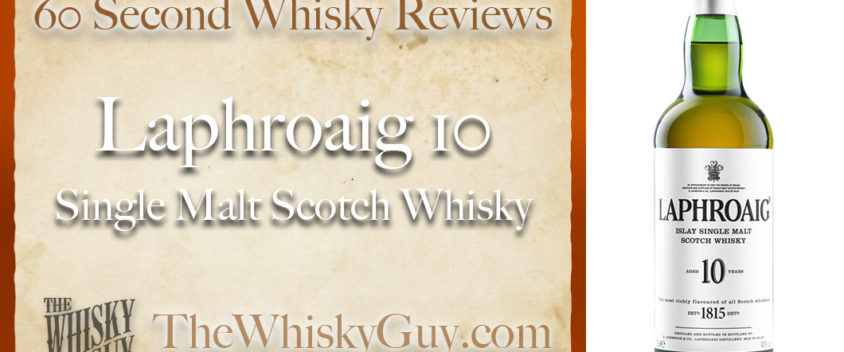 The Whisky Guy Podcast #36: 60 Second Whisky Review #087 – Laphroaig 10 Single Malt Scotch Whisky Does Laphroaig 10 Single Malt Scotch Whisky belong in your liquor cabinet? Is it worth the price at the bar? Give The Whisky Guy 60 seconds and find out! In just 60 seconds, The Whisky Guy reviews Irish Whiskey, Scotch Whisky, Single Malt, Canadian Whisky, Bourbon Whiskey, Japanese Whisky and other whiskies from around the world. Find more at TheWhiskyGuy.com. All original content © Ari Shapiro - TheWhiskyGuy.com