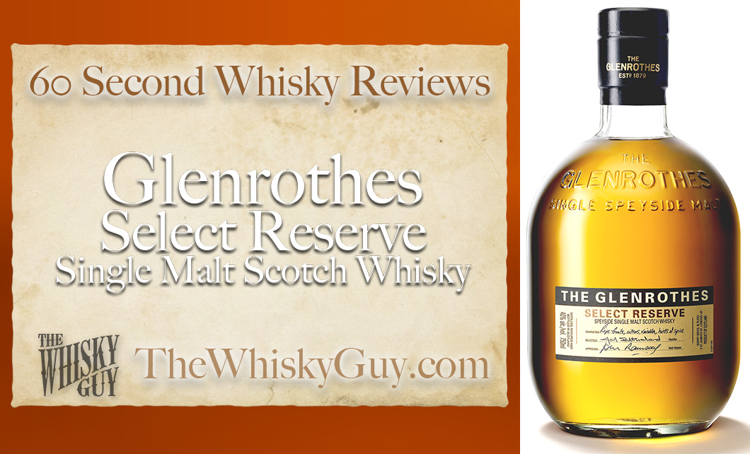 Does Glenrothes Select Reserve Single Malt Scotch Whisky belong in your liquor cabinet? Is it worth the price at the bar? Give The Whisky Guy 60 seconds and find out! In just 60 seconds, The Whisky Guy reviews Irish Whiskey, Scotch Whisky, Single Malt, Canadian Whisky, Bourbon Whiskey, Japanese Whisky and other whiskies from around the world. Find more at TheWhiskyGuy.com. All original content © Ari Shapiro - TheWhiskyGuy.com