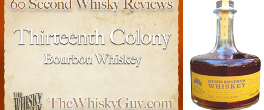 Does Thirteenth Colony Southern Bourbon Whiskey belong in your liquor cabinet? Is it worth the price at the bar? Give The Whisky Guy 60 seconds and find out! In just 60 seconds, The Whisky Guy reviews Irish Whiskey, Scotch Whisky, Single Malt, Canadian Whisky, Bourbon Whiskey, Japanese Whisky and other whiskies from around the world. Find more at TheWhiskyGuy.com. All original content © Ari Shapiro - TheWhiskyGuy.com