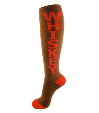 Show the world your fun side with these whiskey socks! These quality socks feature block lettering woven into the body of the sock and can be used for sport or fashion. One size fits most adults. TheWhiskyGuy.com/Shop