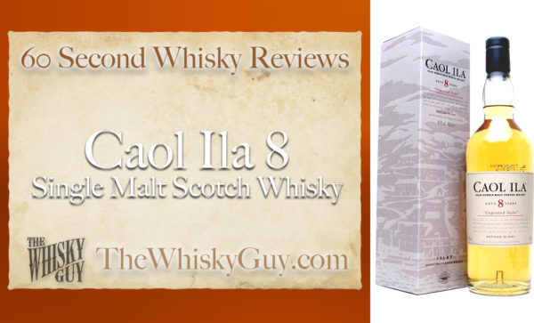 Does Caol Ila 8 Single Malt Scotch Whisky belong in your liquor cabinet? Is it worth the price at the bar? Give The Whisky Guy 60 seconds and find out! In just 60 seconds, The Whisky Guy reviews Irish Whiskey, Scotch Whisky, Single Malt, Canadian Whisky, Bourbon Whiskey, Japanese Whisky and other whiskies from around the world. Find more at TheWhiskyGuy.com. All original content © Ari Shapiro - TheWhiskyGuy.com