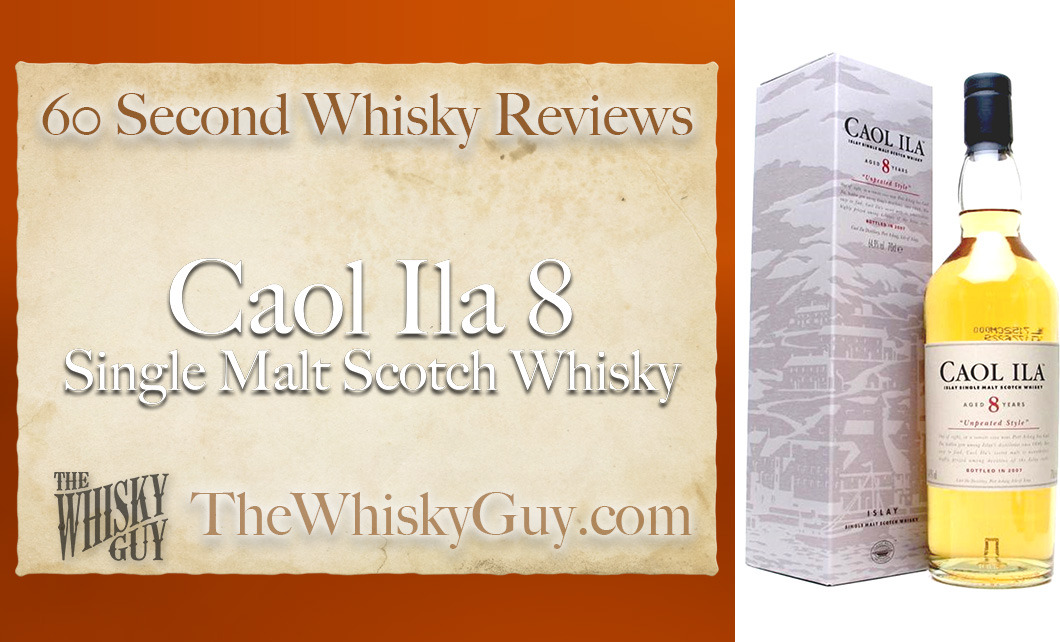 Does Caol Ila 8 Single Malt Scotch Whisky belong in your liquor cabinet? Is it worth the price at the bar? Give The Whisky Guy 60 seconds and find out! In just 60 seconds, The Whisky Guy reviews Irish Whiskey, Scotch Whisky, Single Malt, Canadian Whisky, Bourbon Whiskey, Japanese Whisky and other whiskies from around the world. Find more at TheWhiskyGuy.com. All original content © Ari Shapiro - TheWhiskyGuy.com