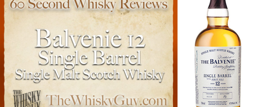 Does Balvenie 12 Single Barrel Single Malt Scotch Whisky belong in your liquor cabinet? Is it worth the price at the bar? Give The Whisky Guy 60 seconds and find out! In just 60 seconds, The Whisky Guy reviews Irish Whiskey, Scotch Whisky, Single Malt, Canadian Whisky, Bourbon Whiskey, Japanese Whisky and other whiskies from around the world. Find more at TheWhiskyGuy.com. All original content © Ari Shapiro - TheWhiskyGuy.com