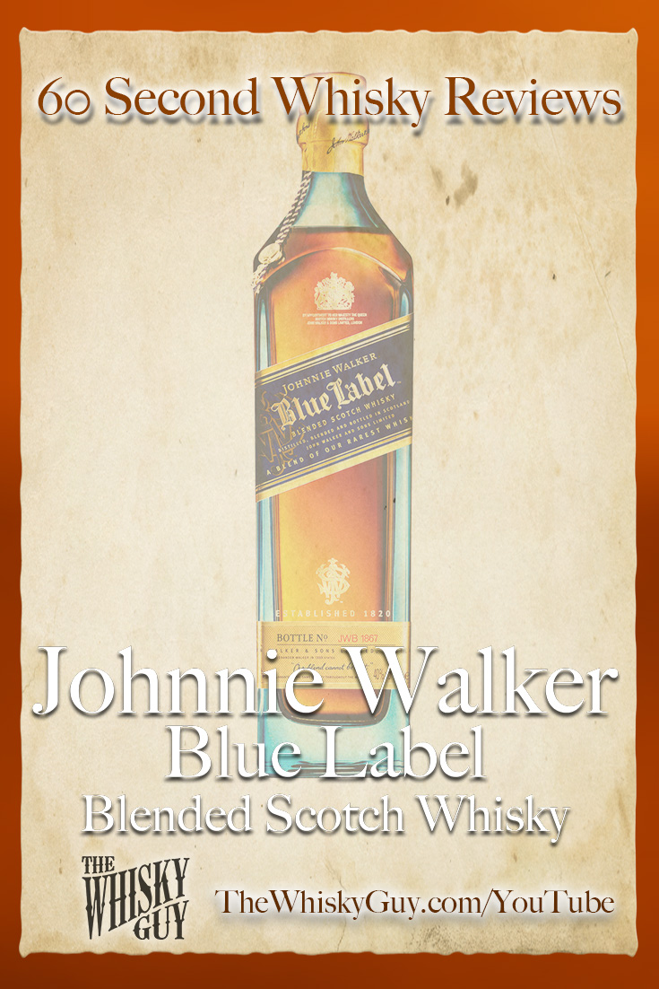 Should you spend your money on Johnnie Walker Blue Label Blended Scotch Whisky? Find out in 60 Seconds in Whisky Review #097 from TheWhiskyGuy! Watch and Subscribe at TheWhiskyGuy.com/YouTube