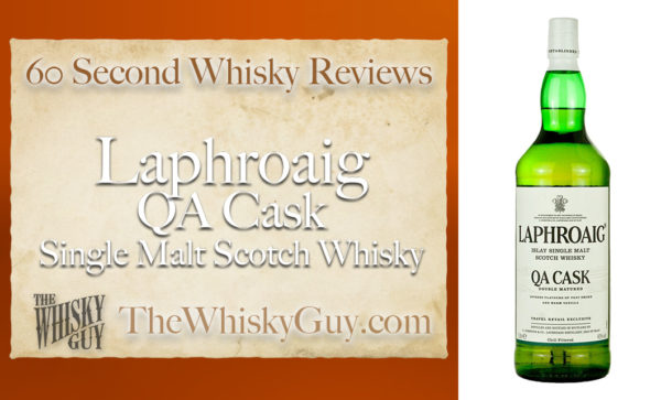 Does Laphroaig QA Cask Single Malt Scotch Whisky belong in your liquor cabinet?  Is it worth the price at the bar? Give The Whisky Guy 60 seconds and find out!  In just 60 seconds, The Whisky Guy reviews Irish Whiskey, Scotch Whisky, Single Malt, Canadian Whisky, Bourbon Whiskey, Japanese Whisky and other whiskies from around the world. Find more at TheWhiskyGuy.com.  All original content © Ari Shapiro - TheWhiskyGuy.com