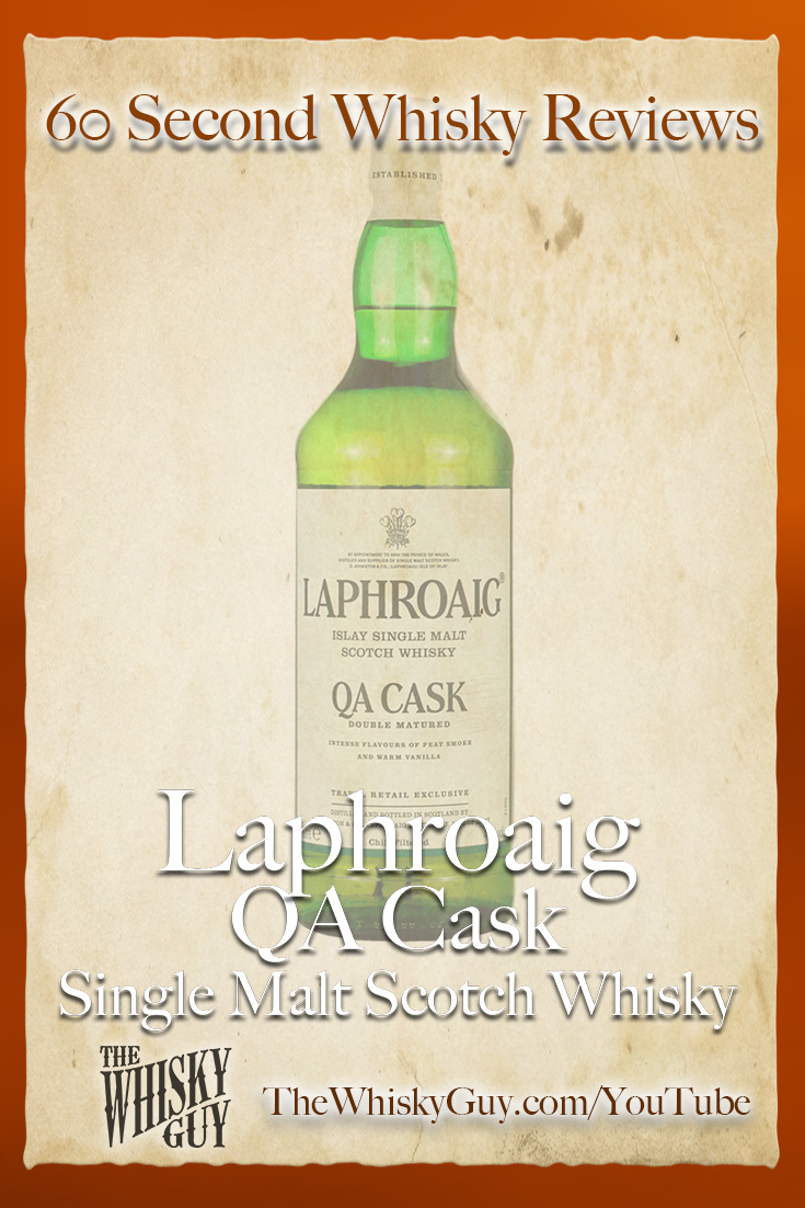 Should you spend your money on Laphroaig QA Cask Single Malt Scotch Whisky? Find out in 60 Seconds in Whisky Review #098 from TheWhiskyGuy! Watch and Subscribe at TheWhiskyGuy.com/YouTube