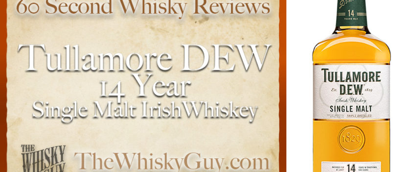 Tullamore DEW is one of several distilleries that have popped up over the last few years in Ireland, but is their whiskey any good?? Give me 60 seconds and find out as The Whisky Guy tastes Tullamore DEW 14 Single Malt Irish Whiskey in 60 Second Whisky Review #101!
