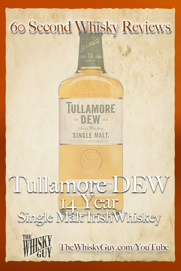 Should you spend your money on Tullamore DEW 14 Single Malt Irish Whiskey? Find out in 60 Seconds in Whisky Review #101 from TheWhiskyGuy! Watch and Subscribe at TheWhiskyGuy.com/YouTube